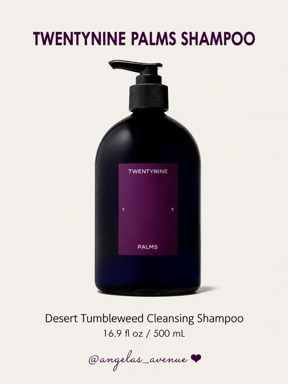 29 Palms SHAMPOO - Desert
Tumbleweed Cleansing Shampoo